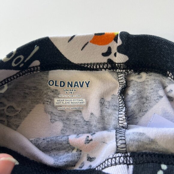 Kids 6 Halloween Old Navy Glow in the dark Ghost Pajamas Set A0009 - Picture 5 of 5